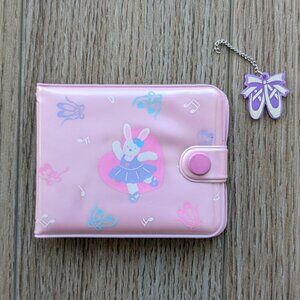 Vintage 1988 Sanrio Ballerina Cathy Bunny Petit Plie plastic vinyl wallet